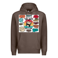 Coffee ı keep all my dad jokes in a dad a base Premium Hoodie - MaliasSmallBusiness