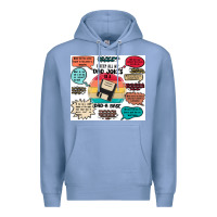 Colony Blue ı keep all my dad jokes in a dad a base Premium Hoodie - MaliasSmallBusiness