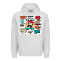 Dove Grey ı keep all my dad jokes in a dad a base Premium Hoodie - MaliasSmallBusiness