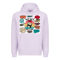 Lilac ı keep all my dad jokes in a dad a base Premium Hoodie - MaliasSmallBusiness