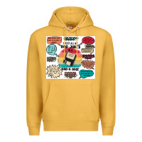 Mustard ı keep all my dad jokes in a dad a base Premium Hoodie - MaliasSmallBusiness