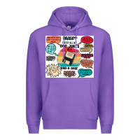 Purple ı keep all my dad jokes in a dad a base Premium Hoodie - MaliasSmallBusiness