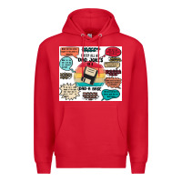 Red ı keep all my dad jokes in a dad a base Premium Hoodie - MaliasSmallBusiness