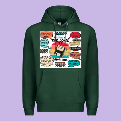 ı Keep All My Dad Jokes In A Dad A Base Premium Hoodie Designed By Maliassmallbusiness
