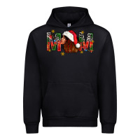 Black Western Mom With Woman In Santa Hat Urban Hoodie - BundleAndBundleShop