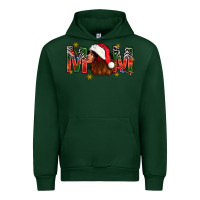 Forest Green Western Mom With Woman In Santa Hat Urban Hoodie - BundleAndBundleShop