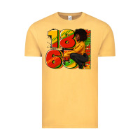 Vintage Mustard 1865 Juneteenth afro woman Vintage Tee - RanaPortraitStore