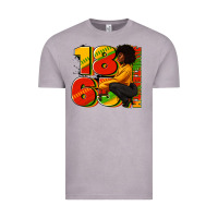 Vintage Zinc 1865 Juneteenth afro woman Vintage Tee - RanaPortraitStore