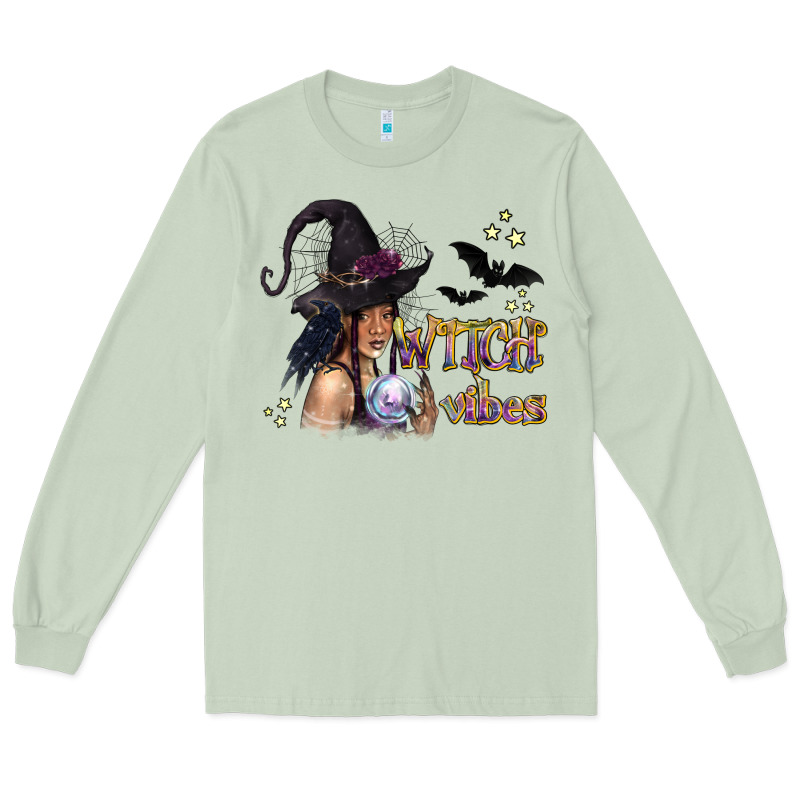 Black Witch Vibes Long Sleeve Tee by texasbilliewilder | Teevron