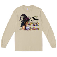Mushroom Black Witch Vibes Long Sleeve Tee - texasbilliewilder