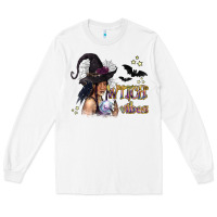 White Black Witch Vibes Long Sleeve Tee - texasbilliewilder