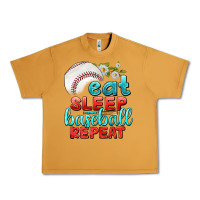 Peanut Butter eat sleep baseball repeat Urban Heavy Tee - texasbilliewilder