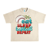 Sandshell eat sleep baseball repeat Urban Heavy Tee - texasbilliewilder
