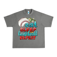 Tornado eat sleep baseball repeat Urban Heavy Tee - texasbilliewilder
