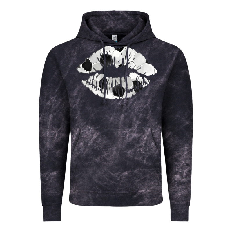 Soccer Lips Vintage Hoodie by AdoDesignShop | Teevron