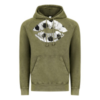 Vintage Olive soccer lips Vintage Hoodie - AdoDesignShop