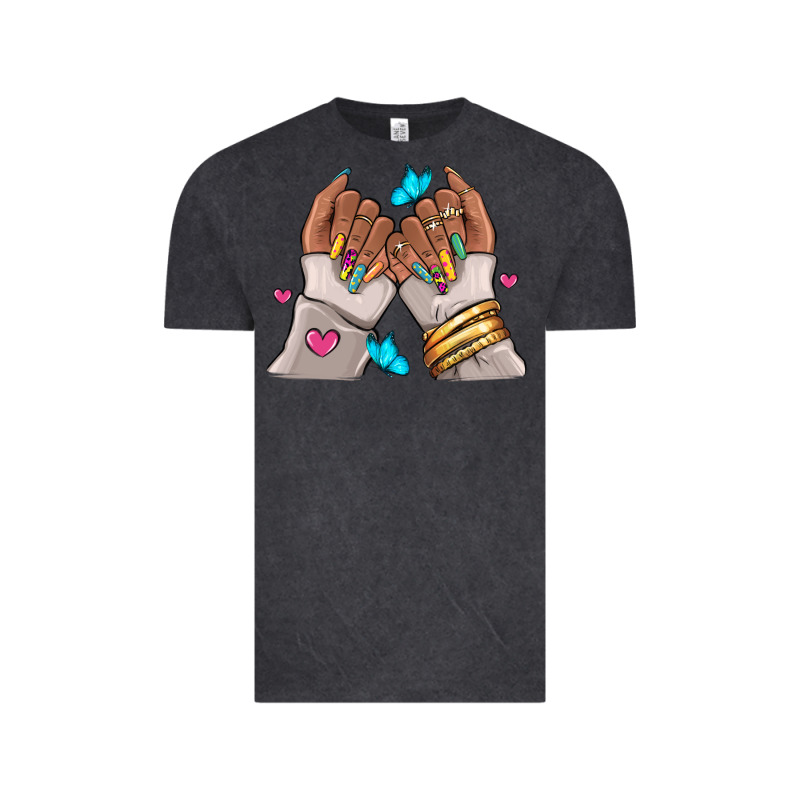 Afro Woman Nail Art Vintage Tee by RanaPortraitStore | Teevron