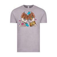 Vintage Zinc Afro woman nail art Vintage Tee - RanaPortraitStore