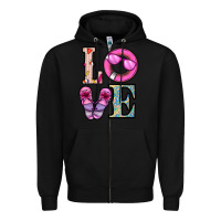 Black love summer Zipper Hoodie - CowhideDigitalArt