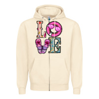 Sandshell love summer Zipper Hoodie - CowhideDigitalArt