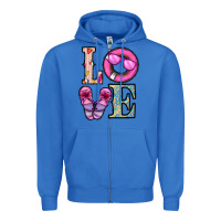 True Royal love summer Zipper Hoodie - CowhideDigitalArt