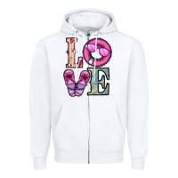 White love summer Zipper Hoodie - CowhideDigitalArt