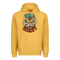 Mustard wild heart tiger college western Premium Hoodie - NancyCooperArtShop