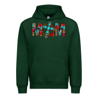 Forest Green Western Mom With Cross Urban Hoodie - BundleAndBundleShop