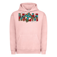 Pigment Salmon Western Mom With Cross Urban Hoodie - BundleAndBundleShop