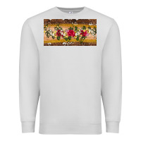 Dove Grey western  leopardfloral licanse plate Premium Sweatshirt - Artiststas