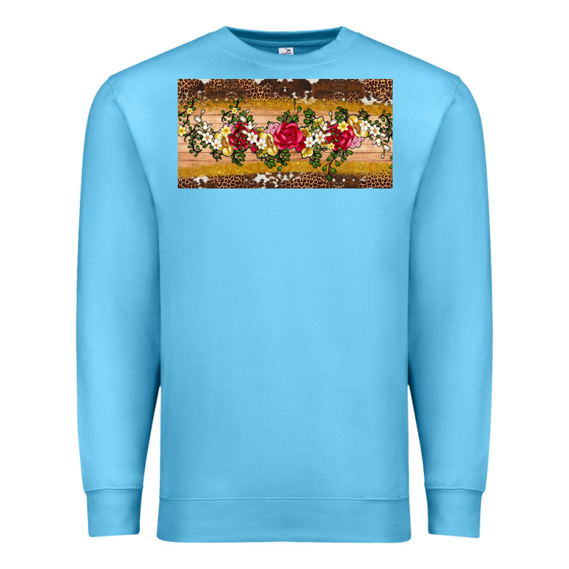Western  Leopardfloral Licanse Plate Premium Sweatshirt by Artiststas | Teevron