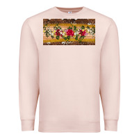 Pale Pink western  leopardfloral licanse plate Premium Sweatshirt - Artiststas