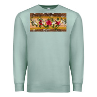 Seafoam western  leopardfloral licanse plate Premium Sweatshirt - Artiststas