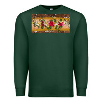 Sports Green western  leopardfloral licanse plate Premium Sweatshirt - Artiststas