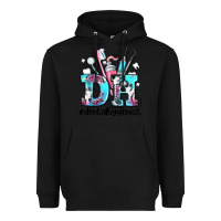 Black d h dental hygienist Heavyweight Hoodie - AdoDesignShop