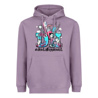 Lavender d h dental hygienist Heavyweight Hoodie - AdoDesignShop