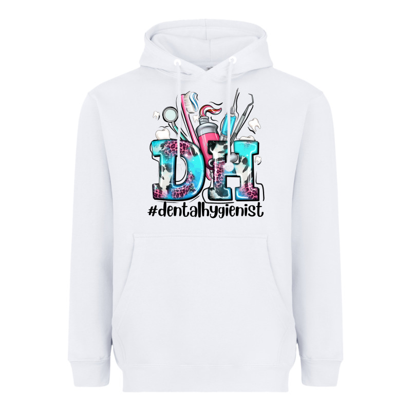 D H Dental Hygienist Heavyweight Hoodie by AdoDesignShop | Teevron