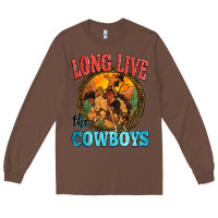 Chestnut long live the cowboys Long Sleeve Tee - Zillion Design Studio