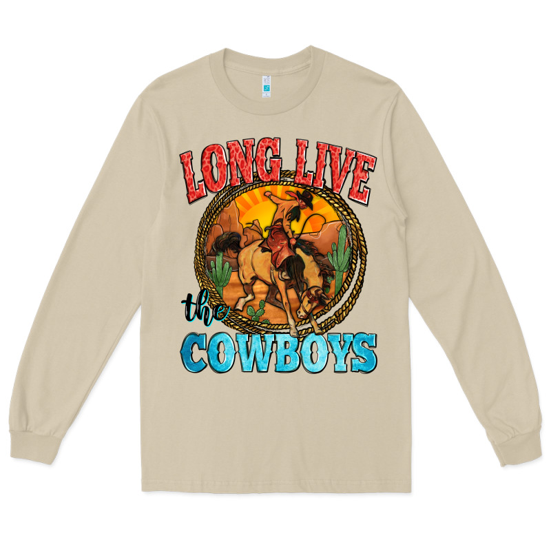 Long Live The Cowboys Long Sleeve Tee by Zillion Design Studio | Teevron