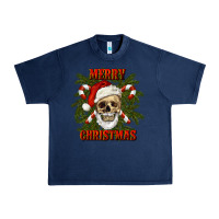 Navy Merry Christmas Urban Heavy Tee - RanaPortraitStore