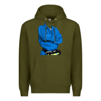 Army Green english cocker spaniel mechanic 2 Premium Hoodie - RanaPortraitStore