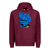 Burgundy english cocker spaniel mechanic 2 Premium Hoodie - RanaPortraitStore