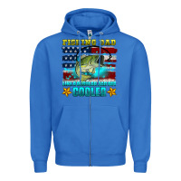 True Royal fishing dad like a regular dad but cooler Zipper Hoodie - HRA Design Shop