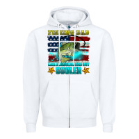 White fishing dad like a regular dad but cooler Zipper Hoodie - HRA Design Shop