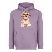 Lavender shih tzu Heavyweight Hoodie - Artiststas