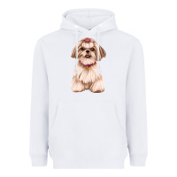 White shih tzu Heavyweight Hoodie - Artiststas