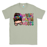 Matcha wife mom boss messy bun Classic Tee - Zillion Design Studio