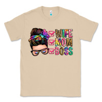Mushroom wife mom boss messy bun Classic Tee - Zillion Design Studio