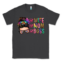 Smoke wife mom boss messy bun Classic Tee - Zillion Design Studio