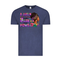 Vintage Denim A queen will always turn pain into power Vintage Tee - RanaPortraitStore
